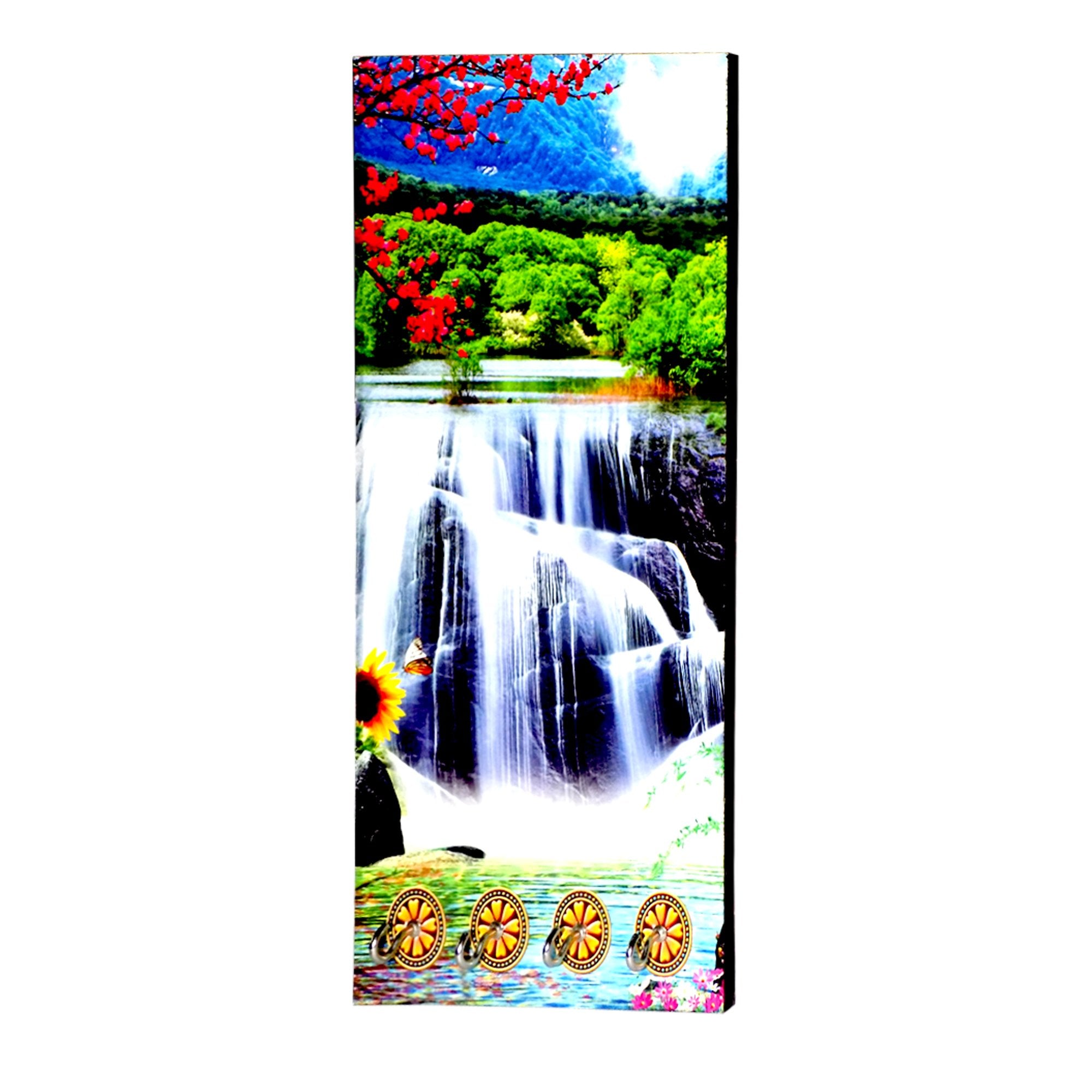1583 Decorative Wooden Vertical Scenery with Hooks for Wall Hanging - SkyShopy 1583 Decorative Wooden Vertical Scenery with Hooks for Wall Hanging - SkyShopy